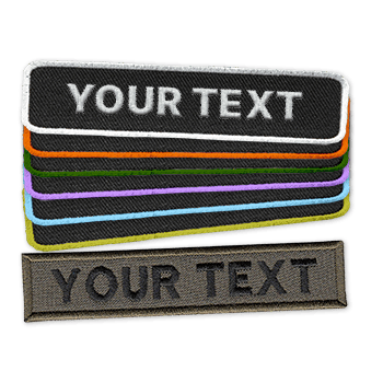 Écussons avec nom et texte sur Easypatch